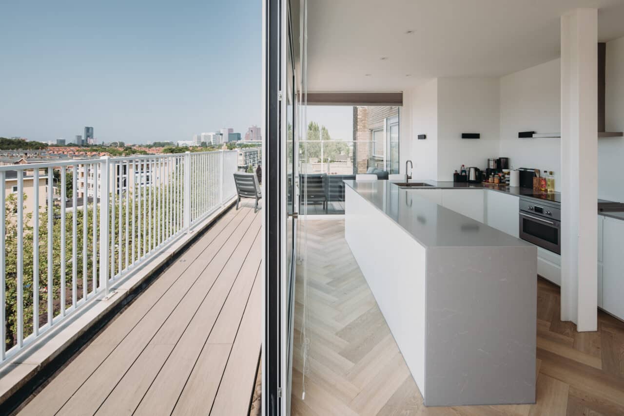 Palairetstraat, Voorburg, keuken uitzicht Den Haag